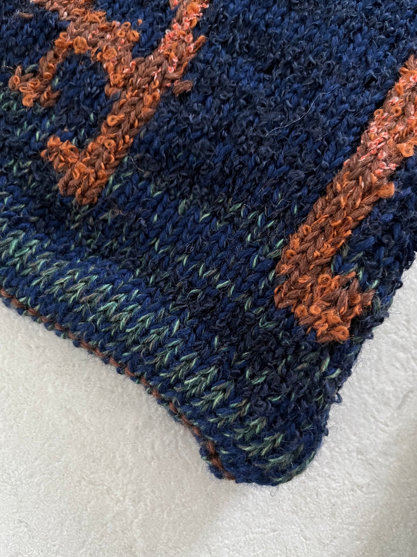 Handmade knit scarf