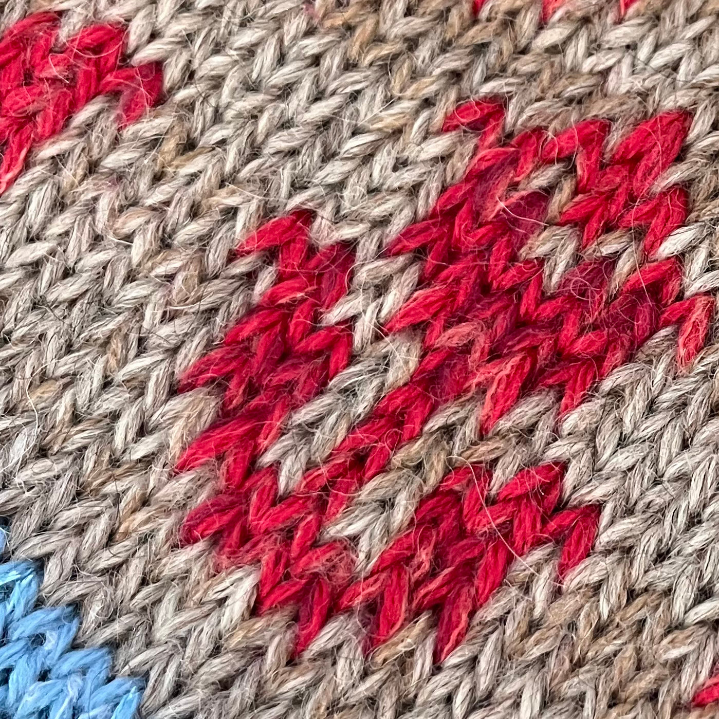 Handmade knit scarf