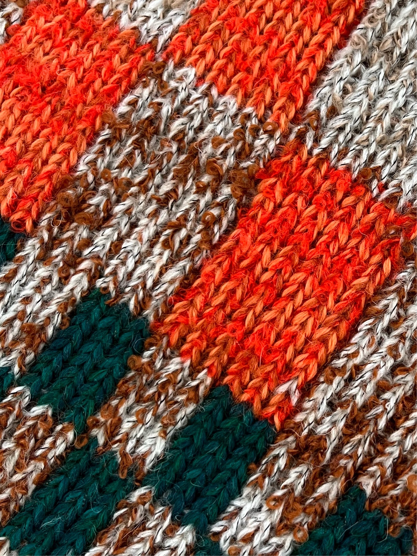 Handmade knit scarf