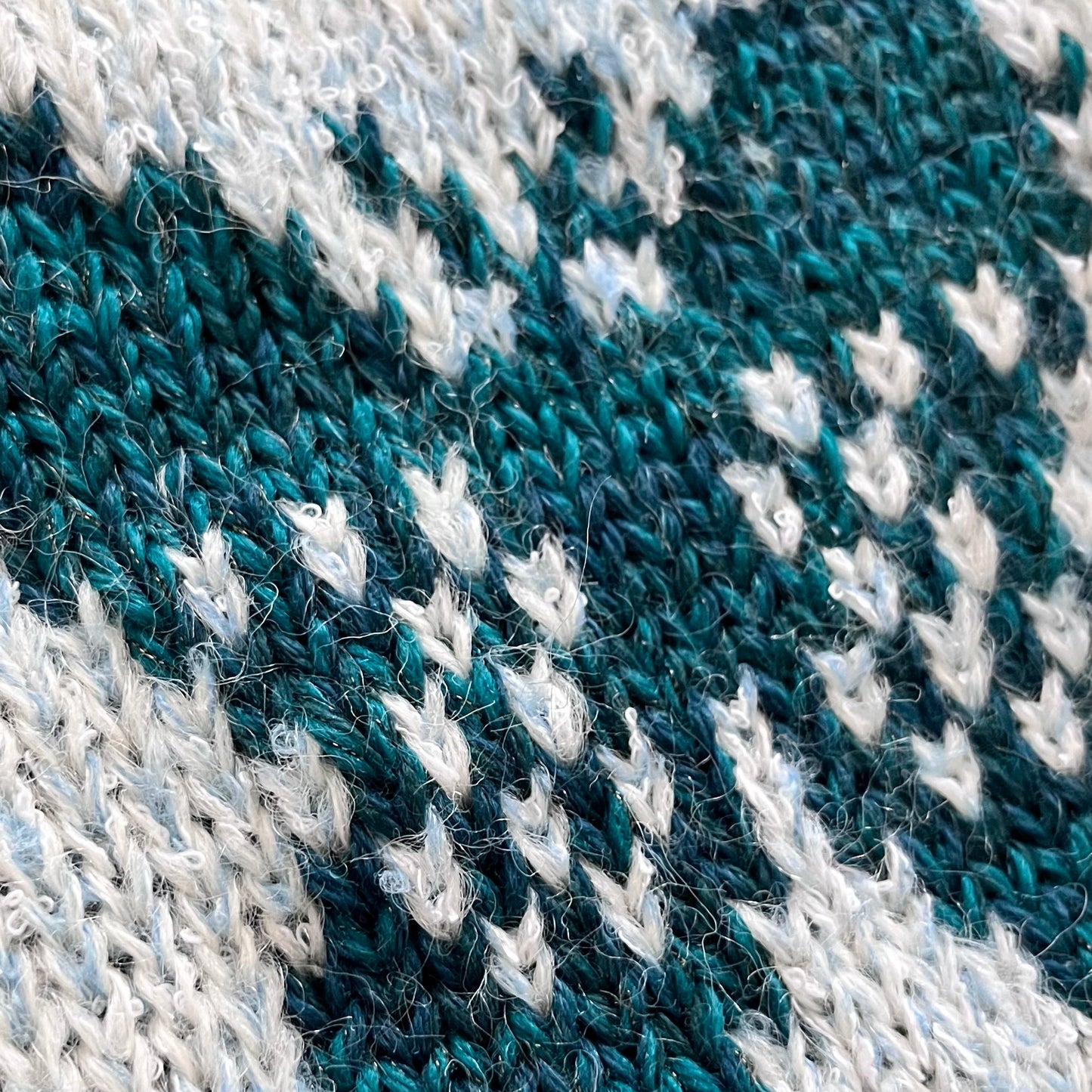 Handmade knit scarf