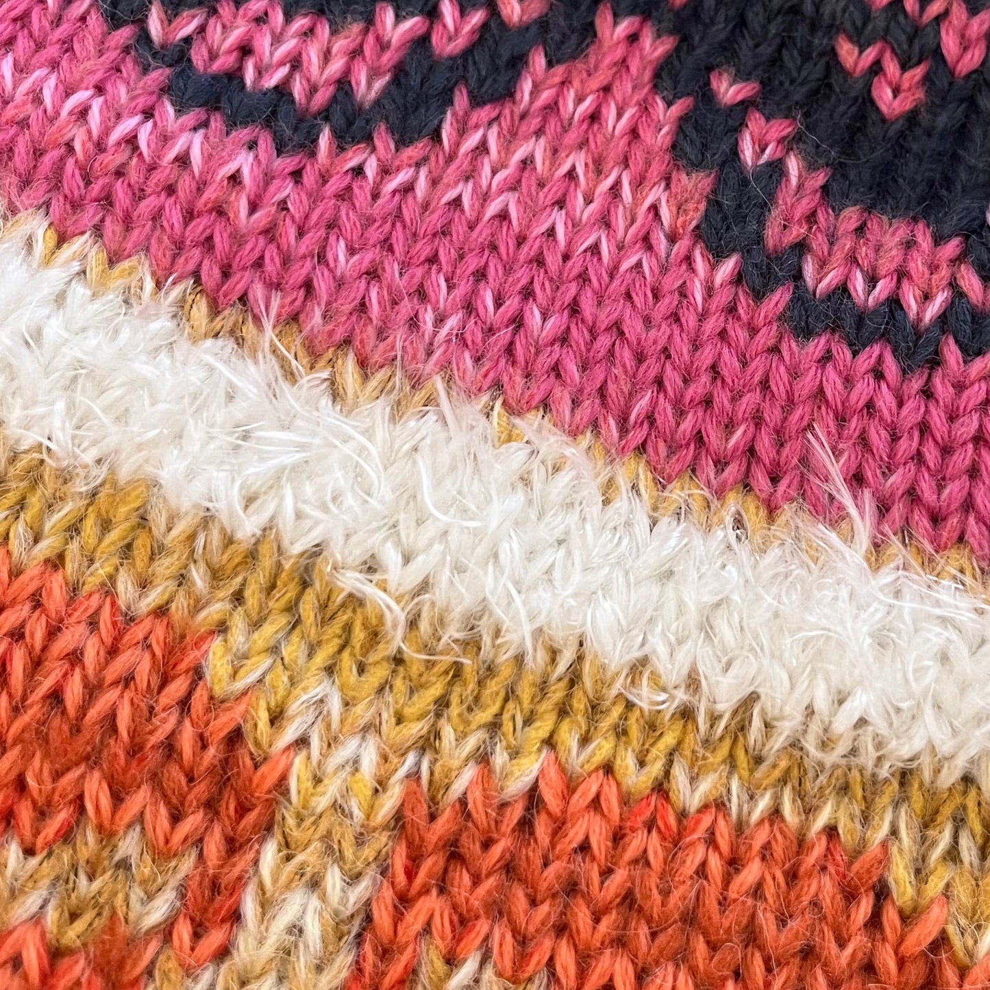 Handmade knit scarf