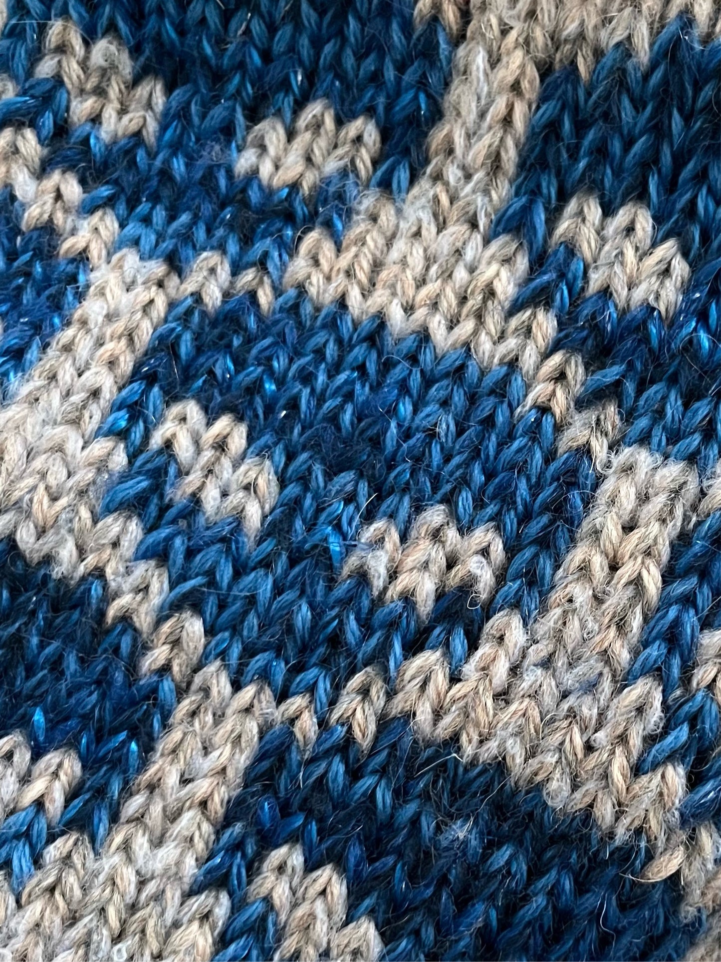 Handmade knit scarf